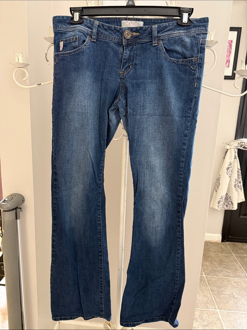 Tyte Jeans Women's Dark Blue Flare Jeans